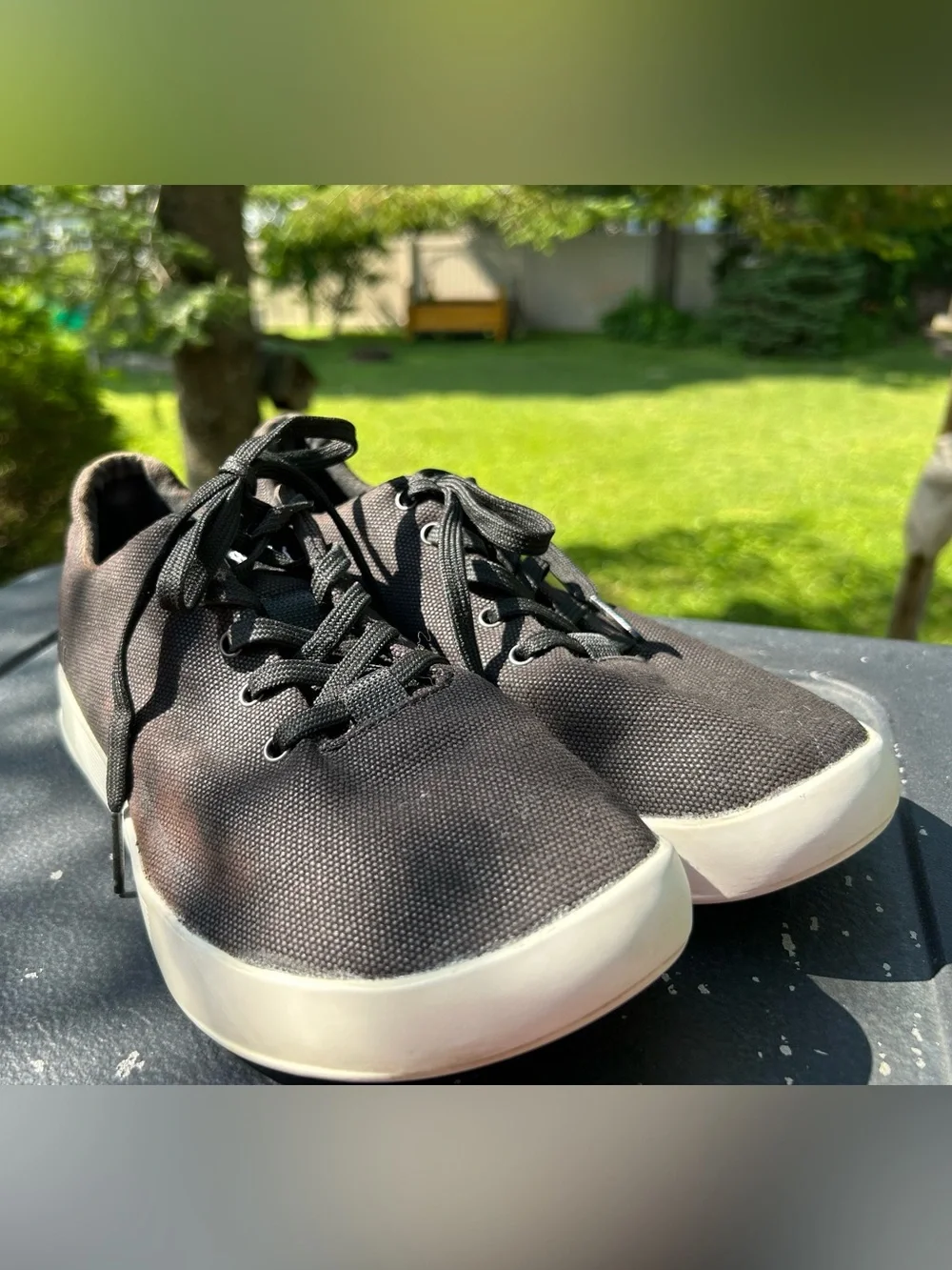 NOBULL Shoes Black Canvas Low-Top Sneakers Trainer Lace  Size 7.5